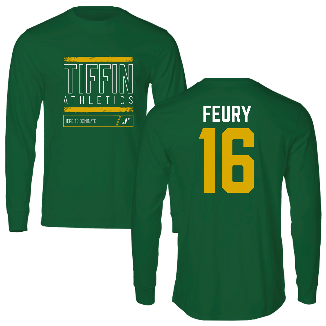 Tiffin University Soccer Green Dominate Long Sleeve - #16 Amanda Feury