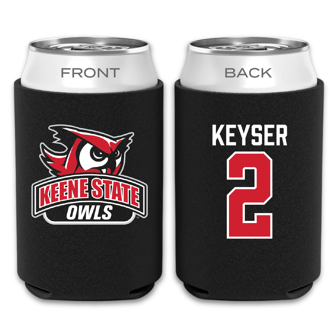 Keene State College Softball Black Can Cooler - #2 Kalee Keyser
