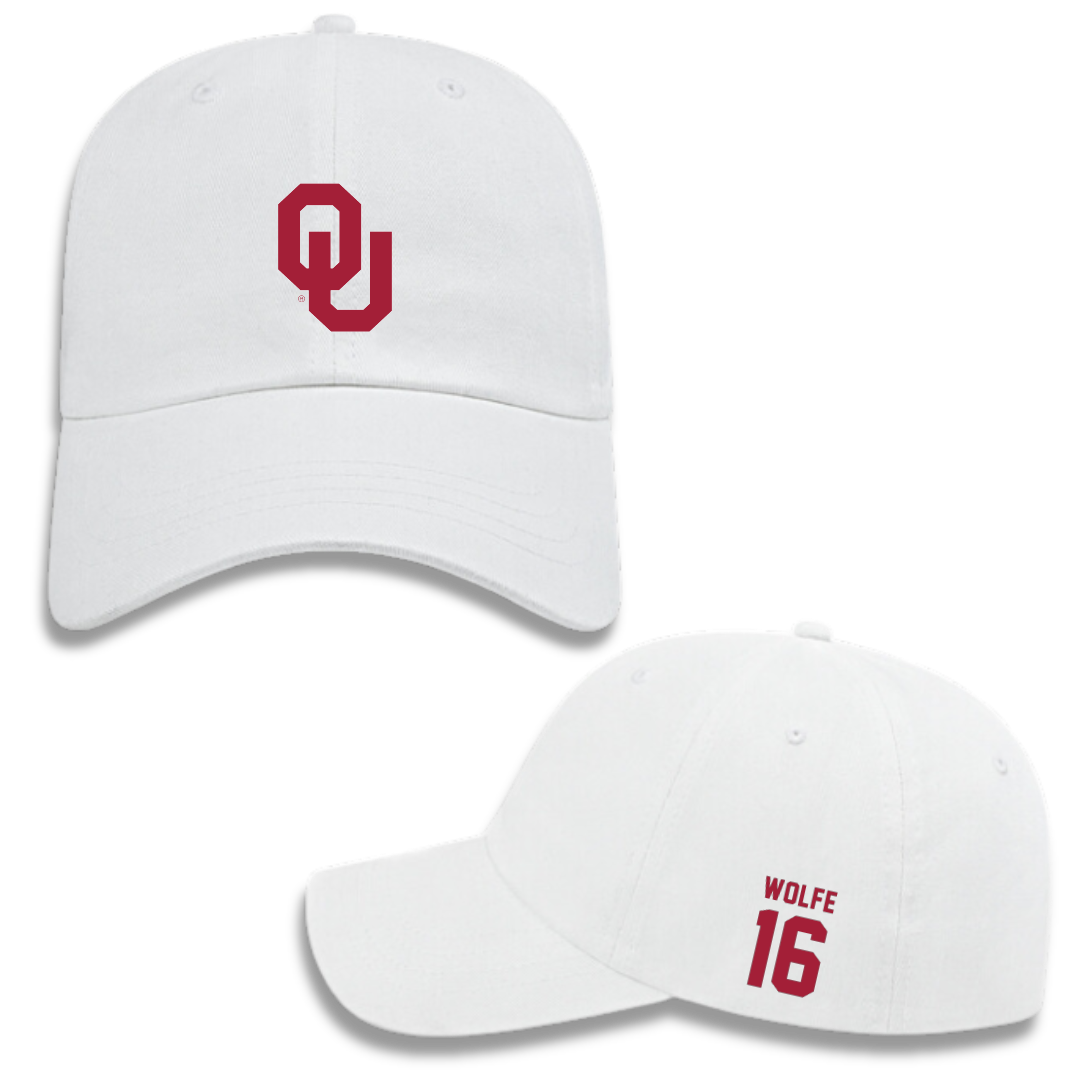 University of Oklahoma Soccer (W) White Hat - #16 Dani Wolfe