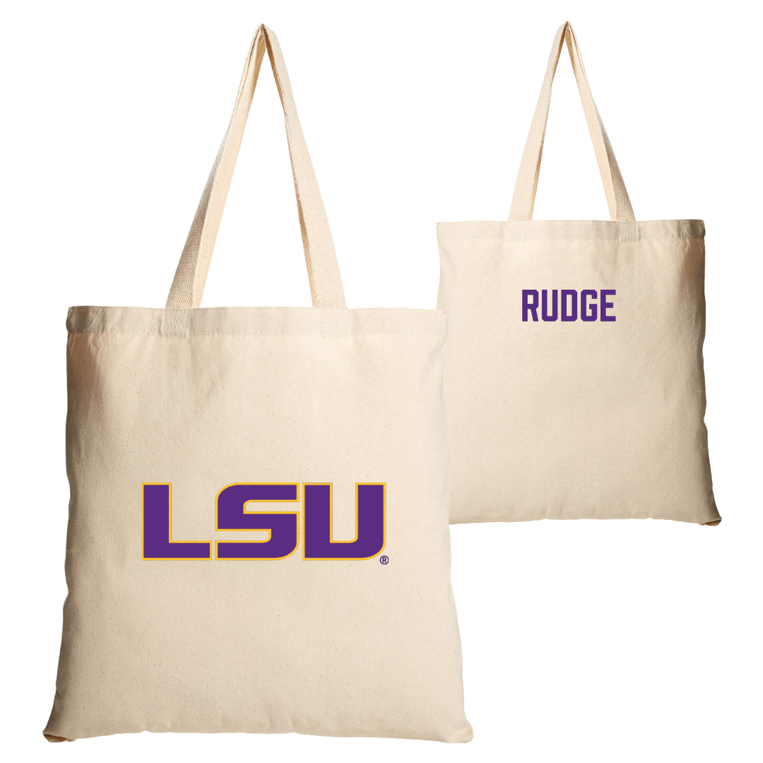 Louisiana State University TF and XC Tan Canvas Tote Bag - Louis Rudge