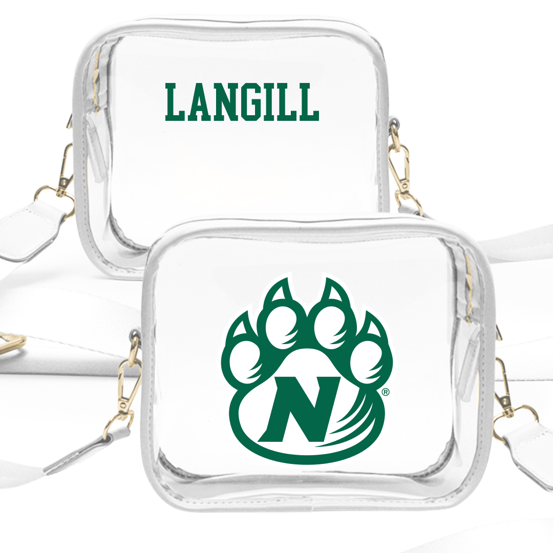 Northwest Missouri State University TF and XC White Clear Stadium Bag - John Langill