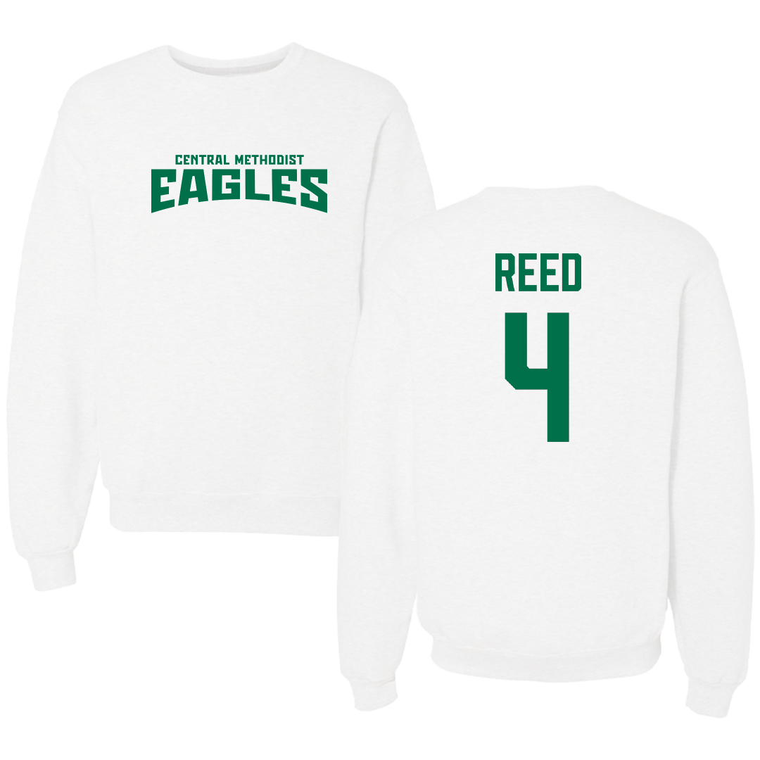 Central Methodist University Basketball (M) White Classic Crewneck - #4 Nathan Reed