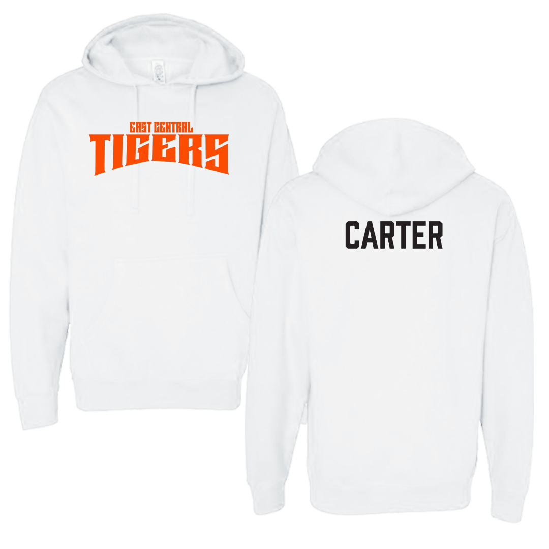 East Central University TF and XC White Classic Hoodie - Mason Carter