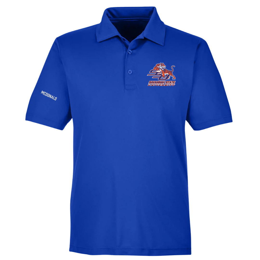 Savannah State University TF and XC Blue Polo - Macada McDonald