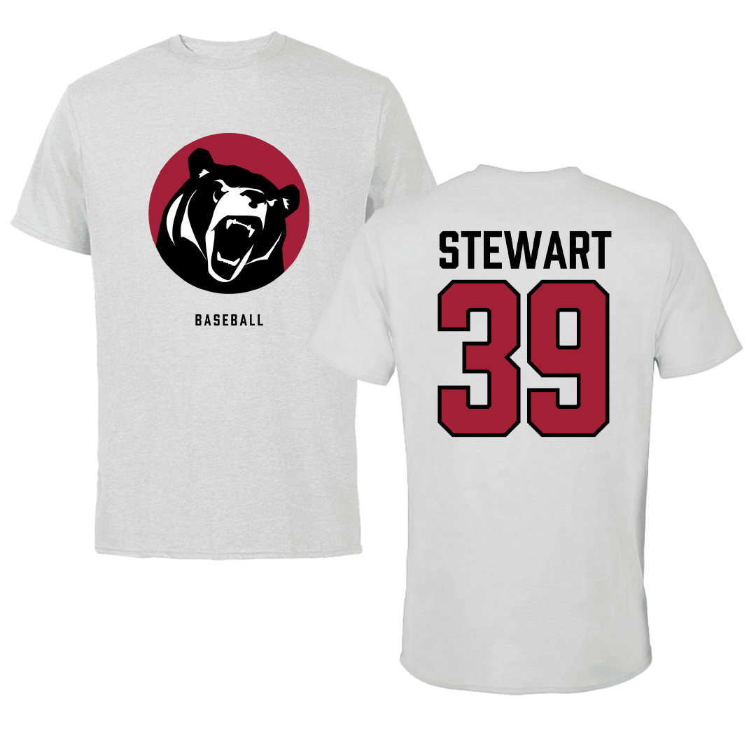 Lenoir-Rhyne University Baseball Light Gray Tee - #39 Henry Stewart