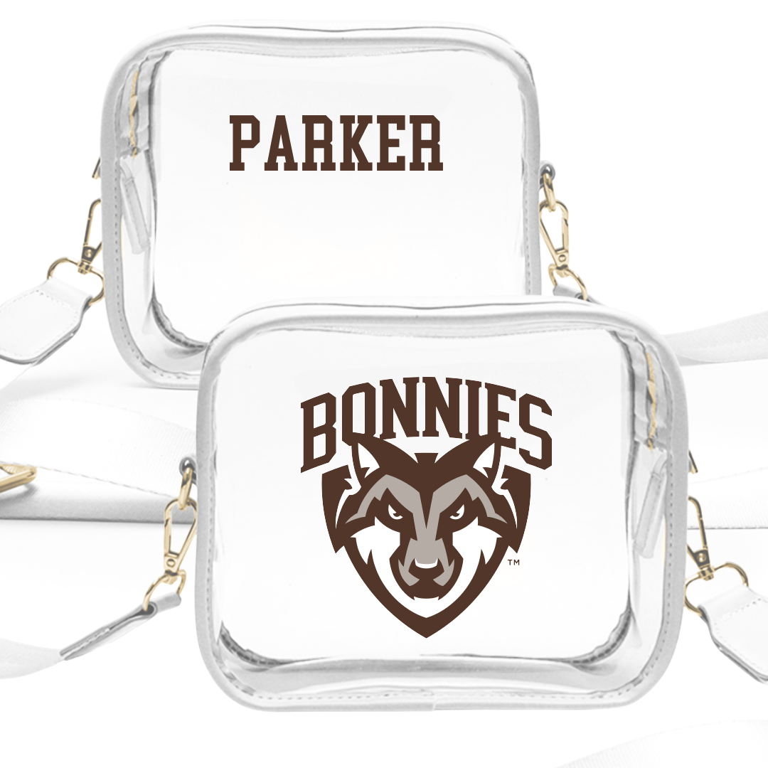 St. Bonaventure University Swimming & Diving White Clear Stadium Bag - Will Parker