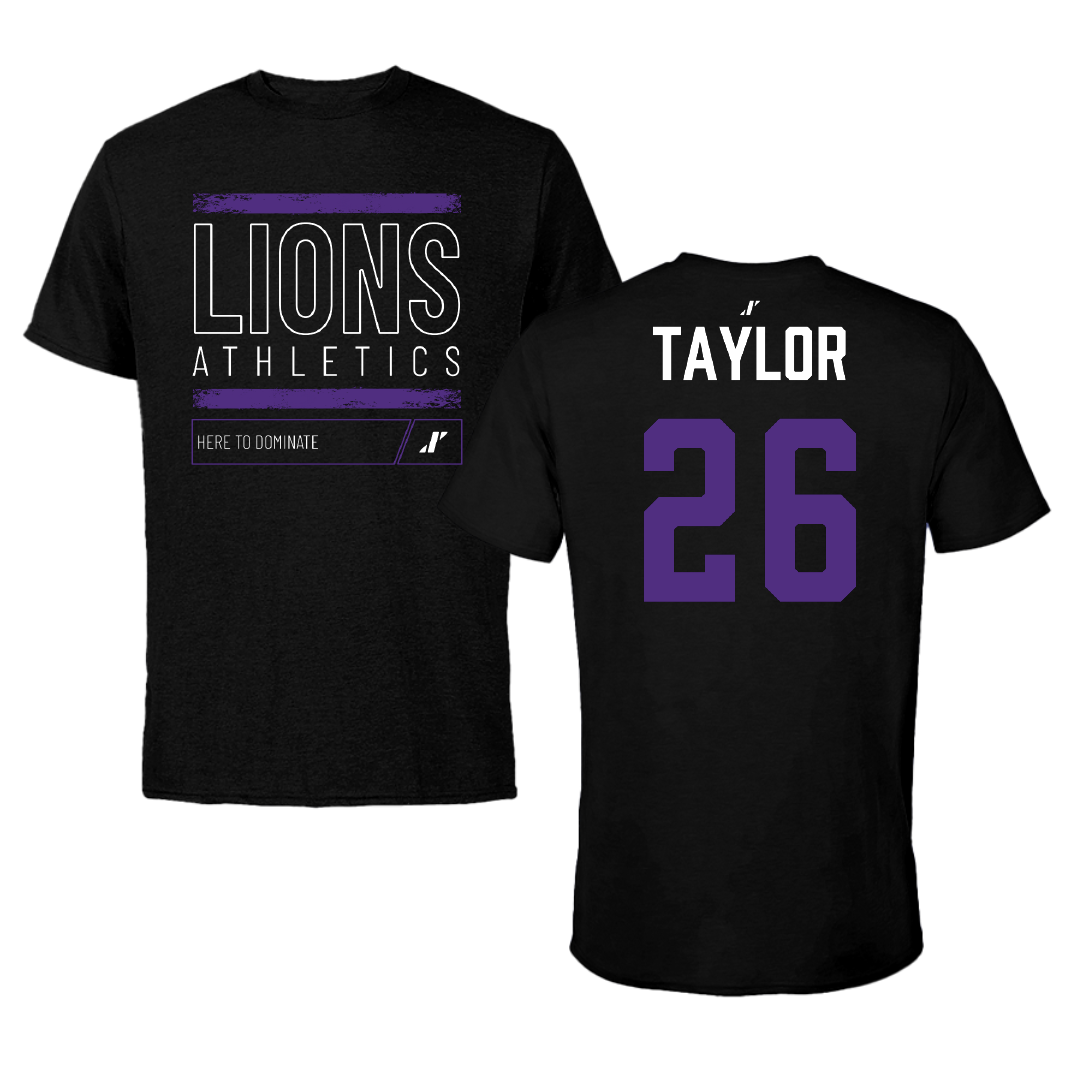 Nelson University Baseball Black Dominate Tee - #26 Cy Taylor