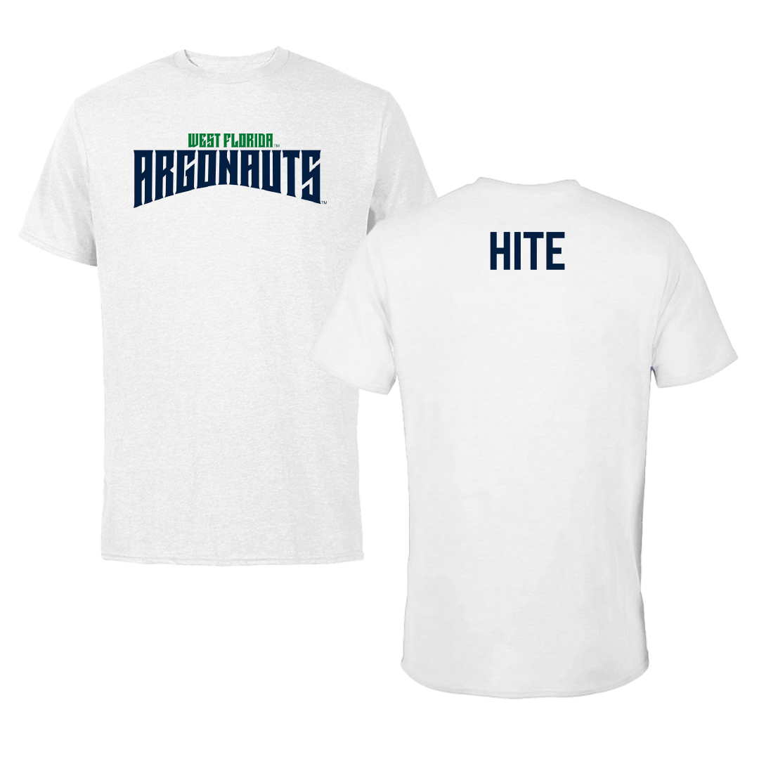 University of West Florida Swimming & Diving White Classic Tee - Haylee Hite