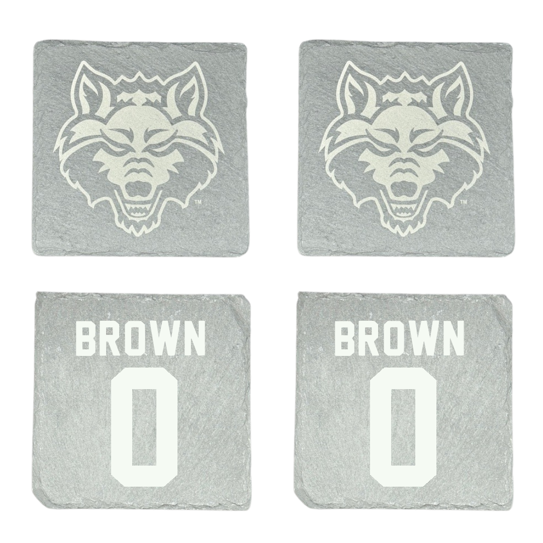 Arkansas State University Basketball Stone Coaster (4 Pack)  - #0 Shaunae Brown