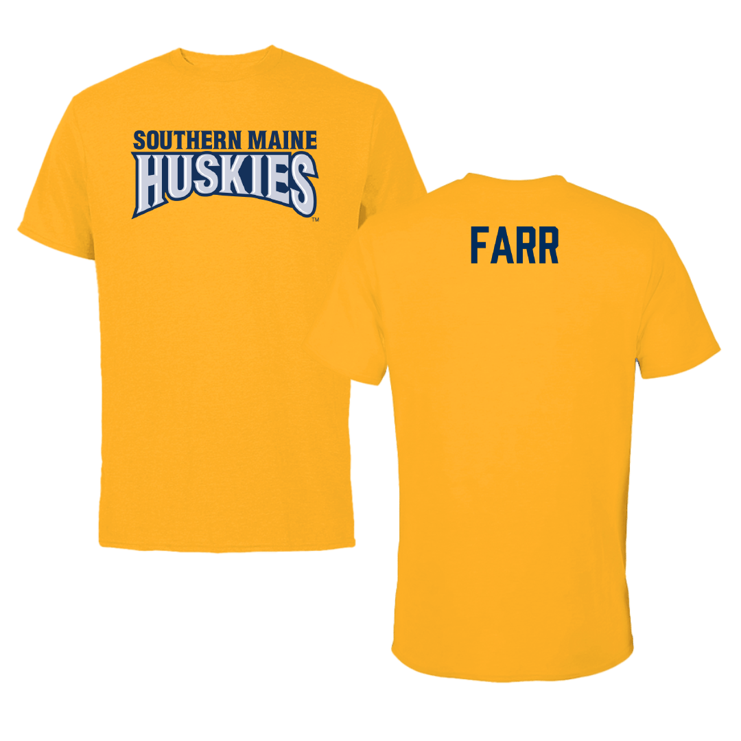 University of Southern Maine Golf (M) Gold Performance Tee - Sam Farr