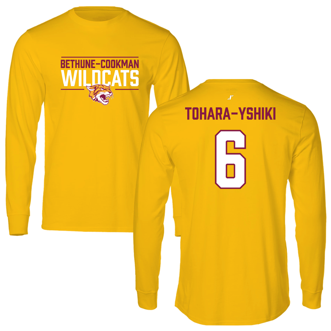 Bethune-Cookman University Softball Gold General Long Sleeve - #6 Aimi Tohara-Yshiki