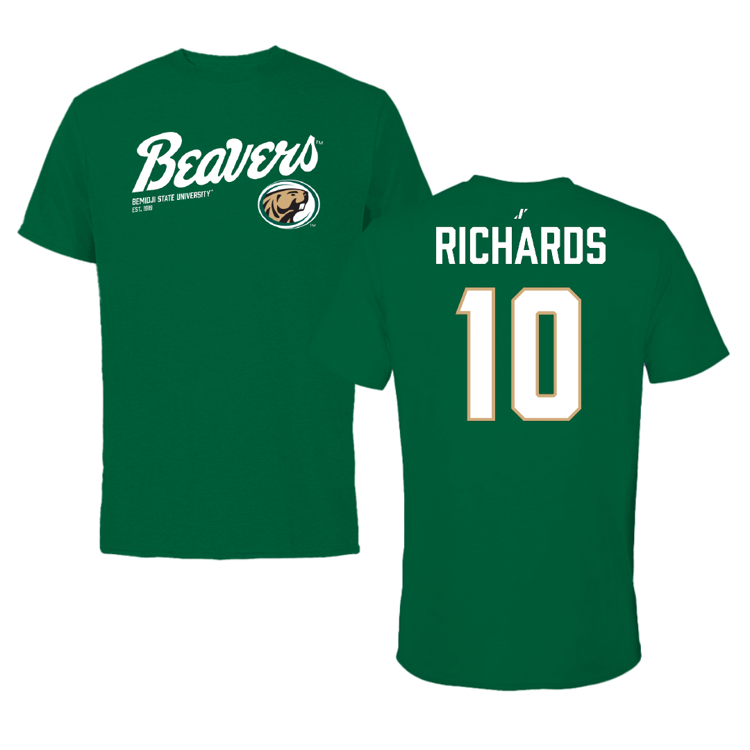 Bemidji State University Softball Green General Performance Tee - #10 Calleigh Richards