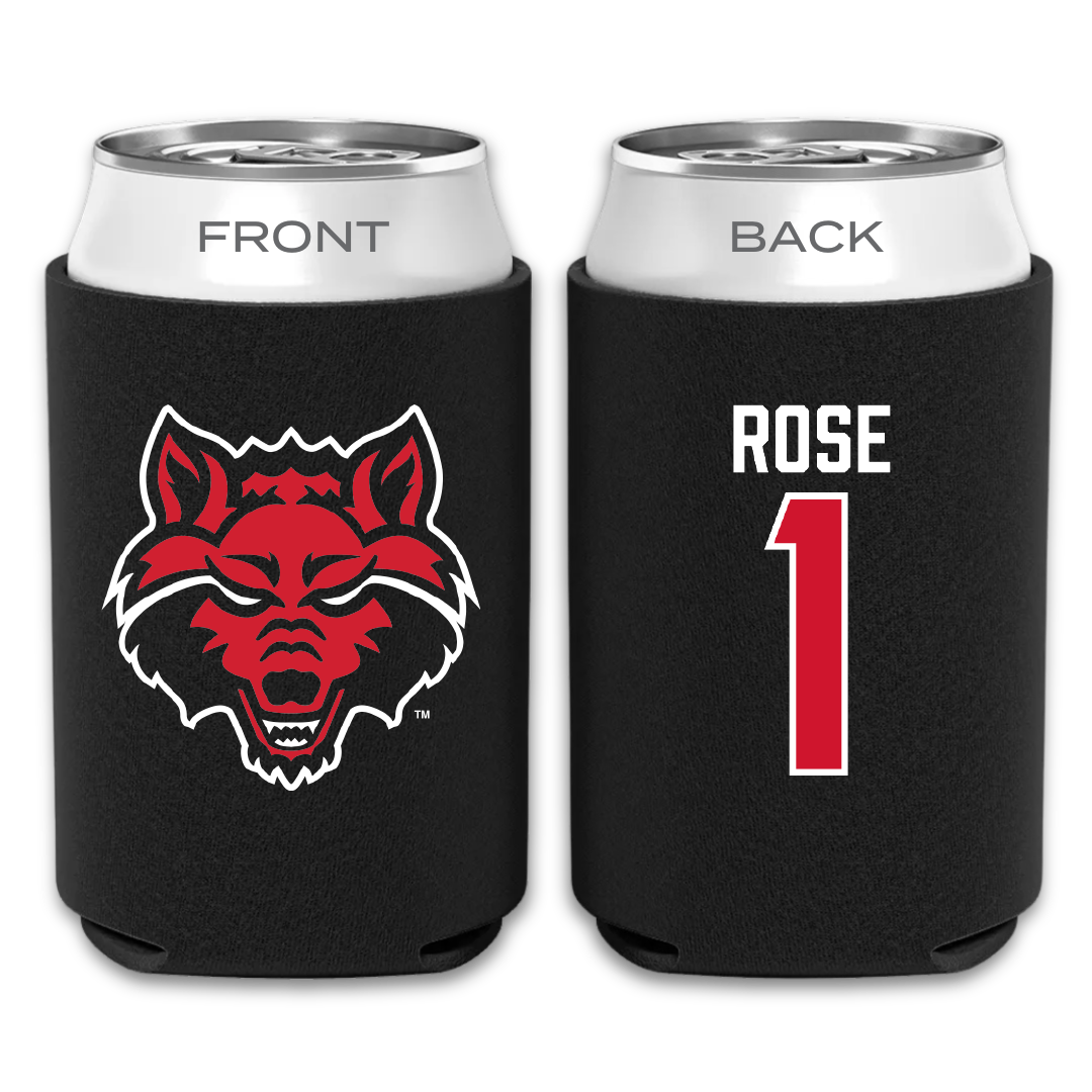 Arkansas State University Basketball Black Can Cooler - #1 Crislyn Rose