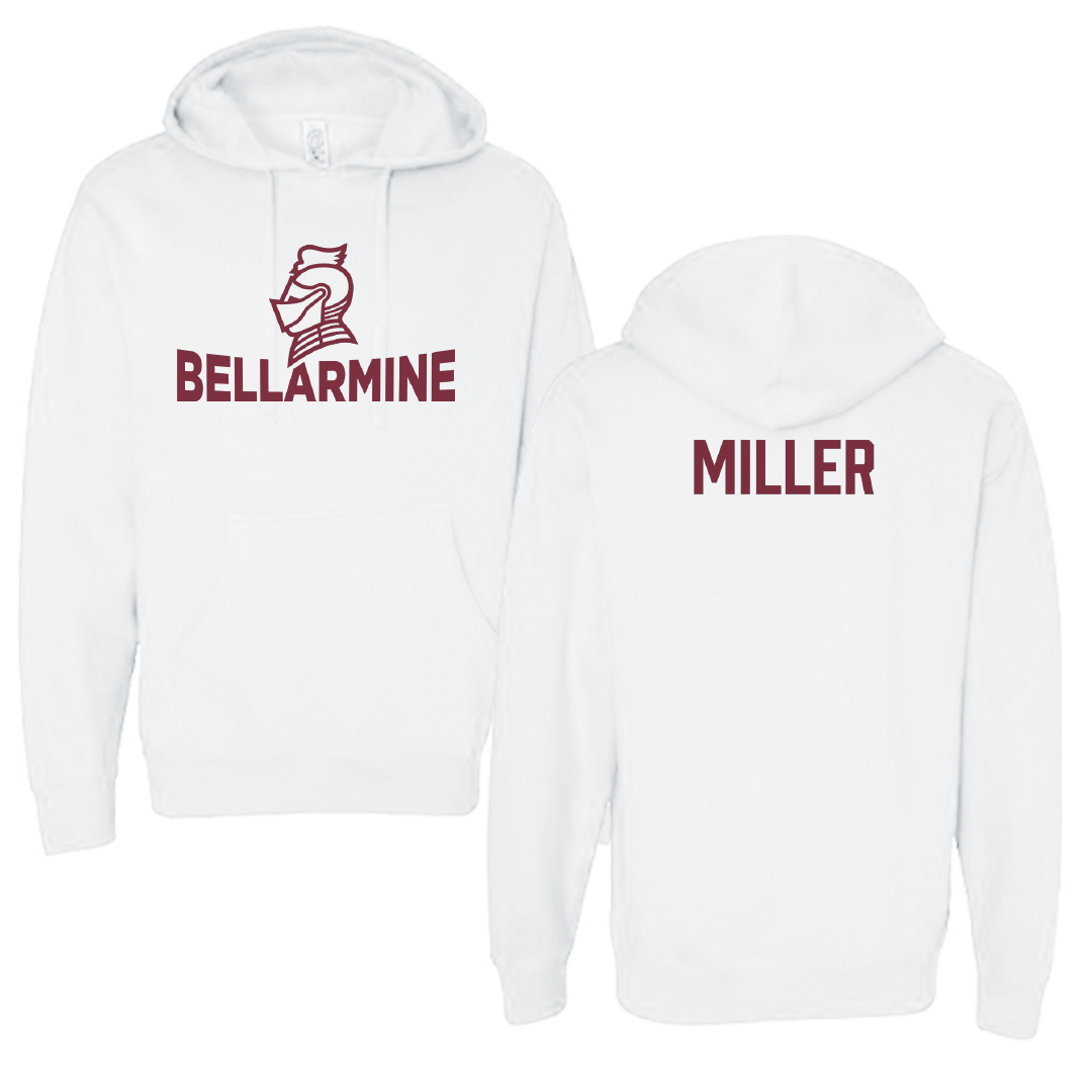 Bellarmine University Wrestling (M) White Hoodie - Cael Miller