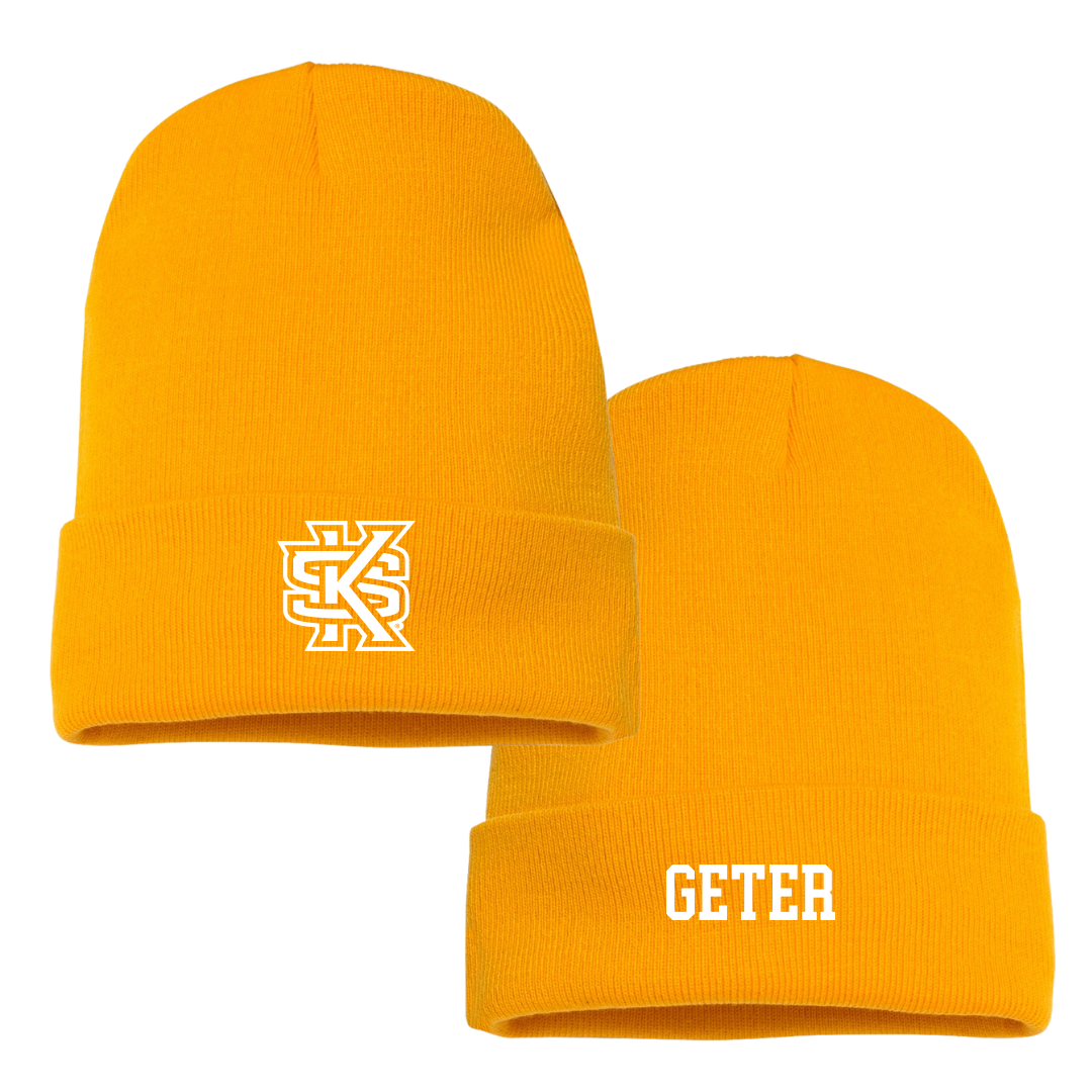 Kennesaw State University TF and XC Gold Beanie - Trey Geter