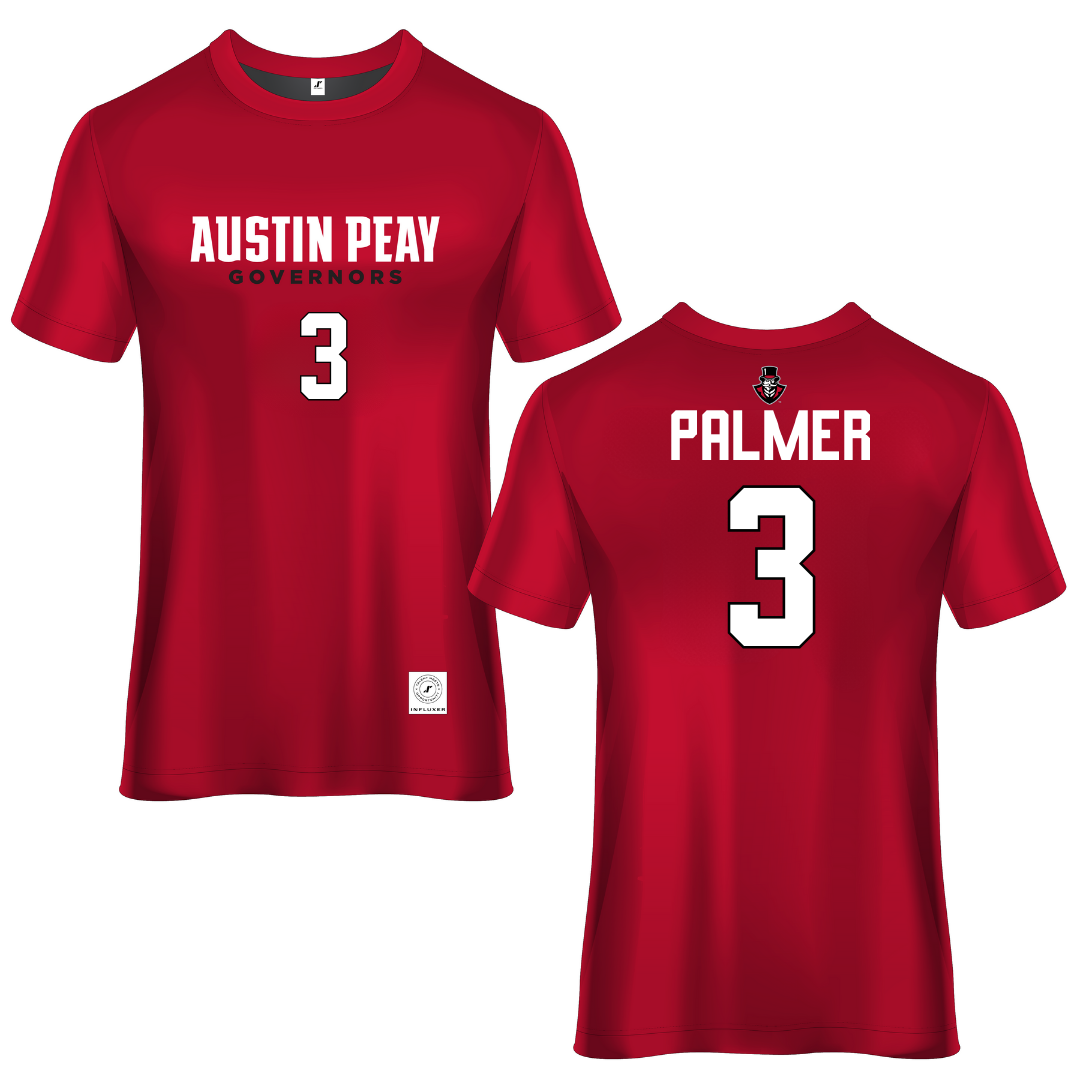 Austin Peay State University Red Soccer Jersey - #3 Caroline Palmer