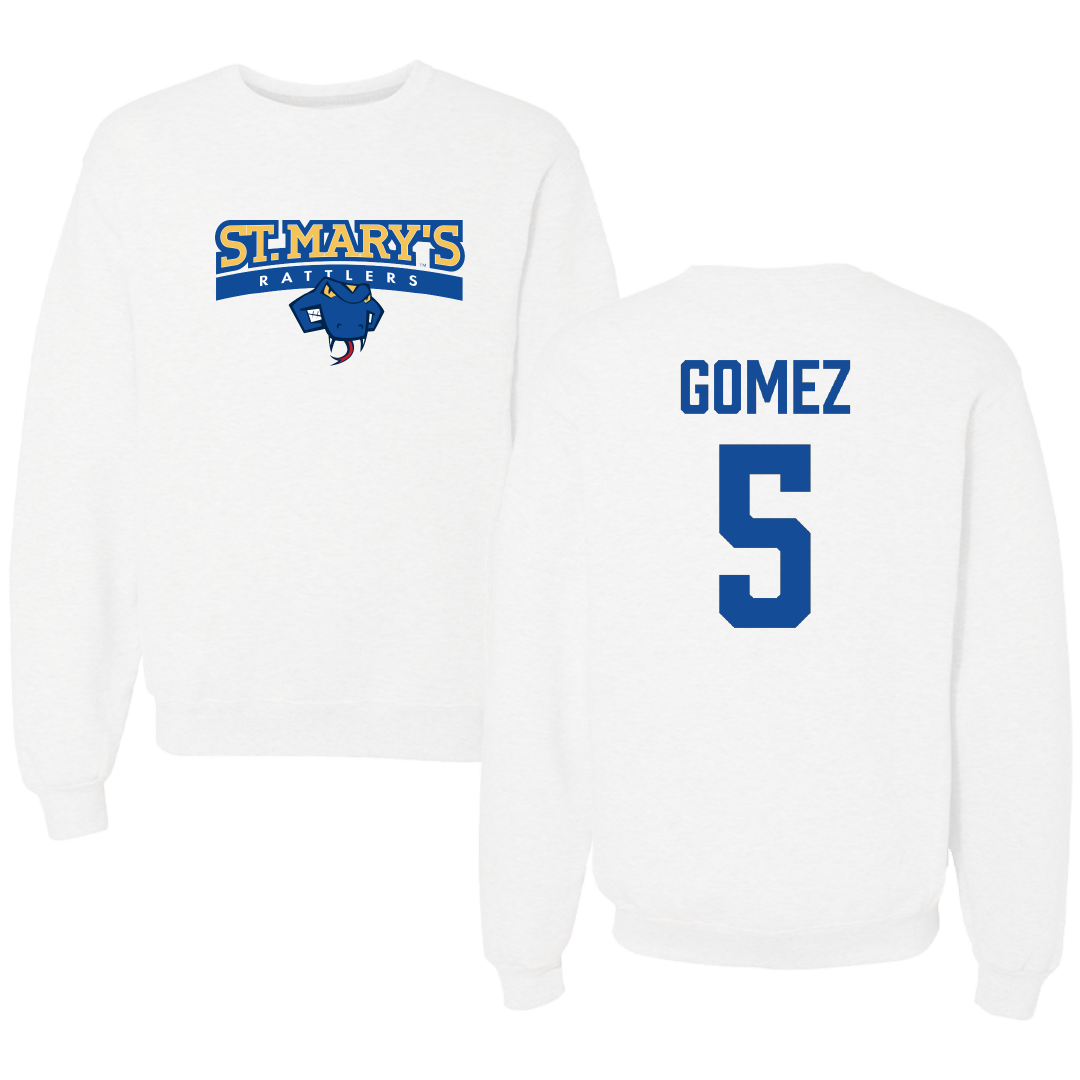 St. Mary's University (Texas) Stunt White Crewneck - #5 Talisa Gomez