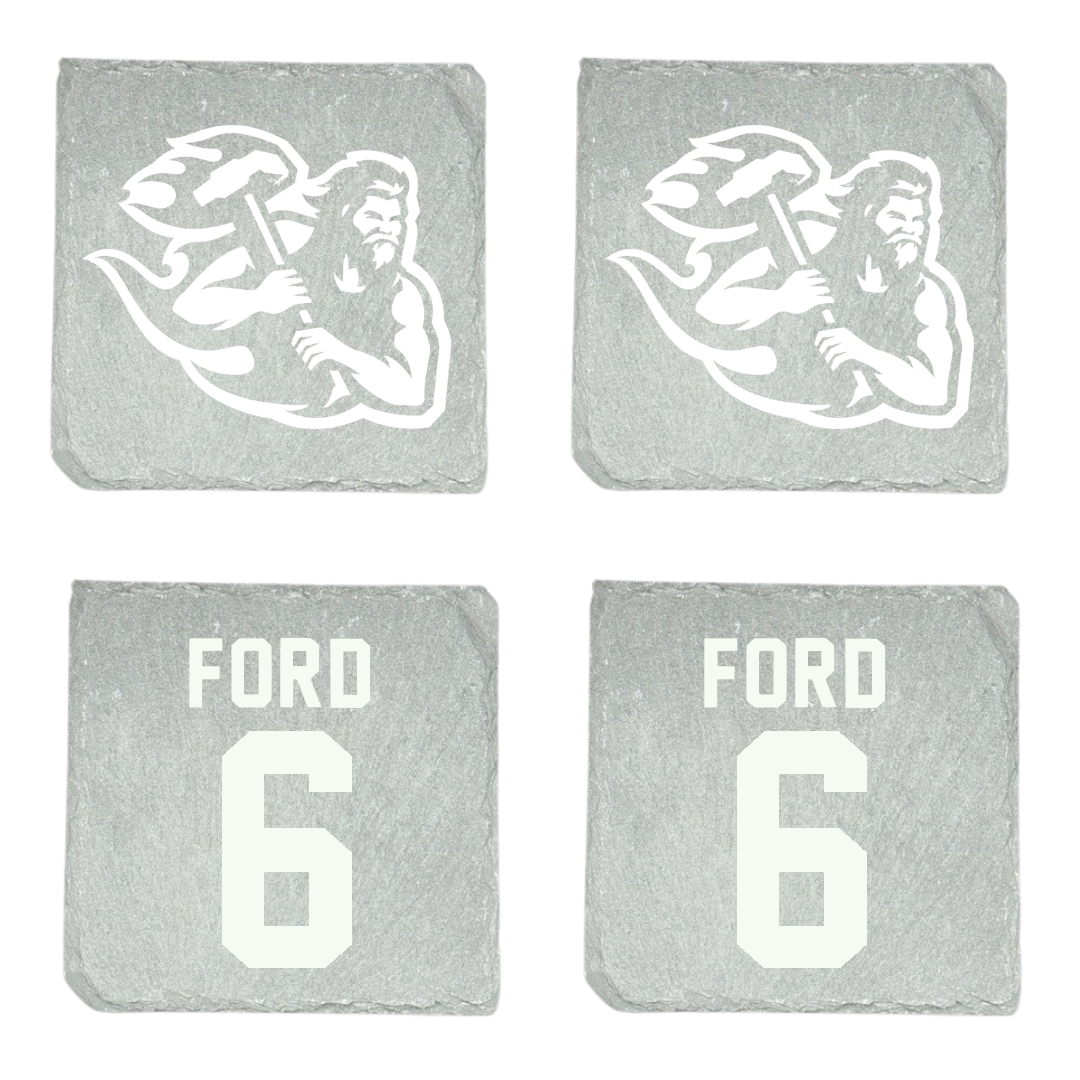 PennWest California Baseball Stone Coaster (4 Pack)  - #6 Peyton Ford