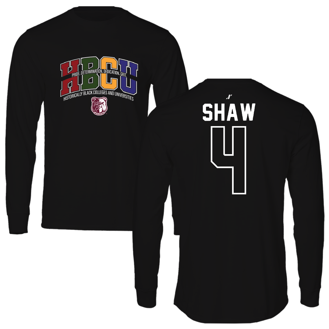 Alabama A&M University Volleyball Black HBCU Performance Long Sleeve - #4 Caitlin Shaw
