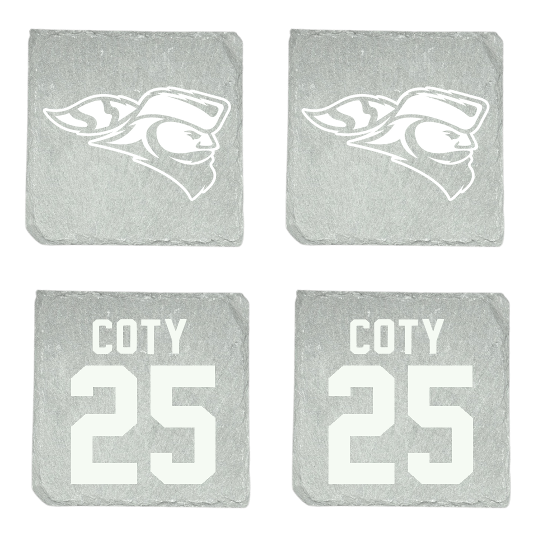 Carroll University Lacrosse (M) Stone Coaster (4 Pack)  - #25 Connor Coty