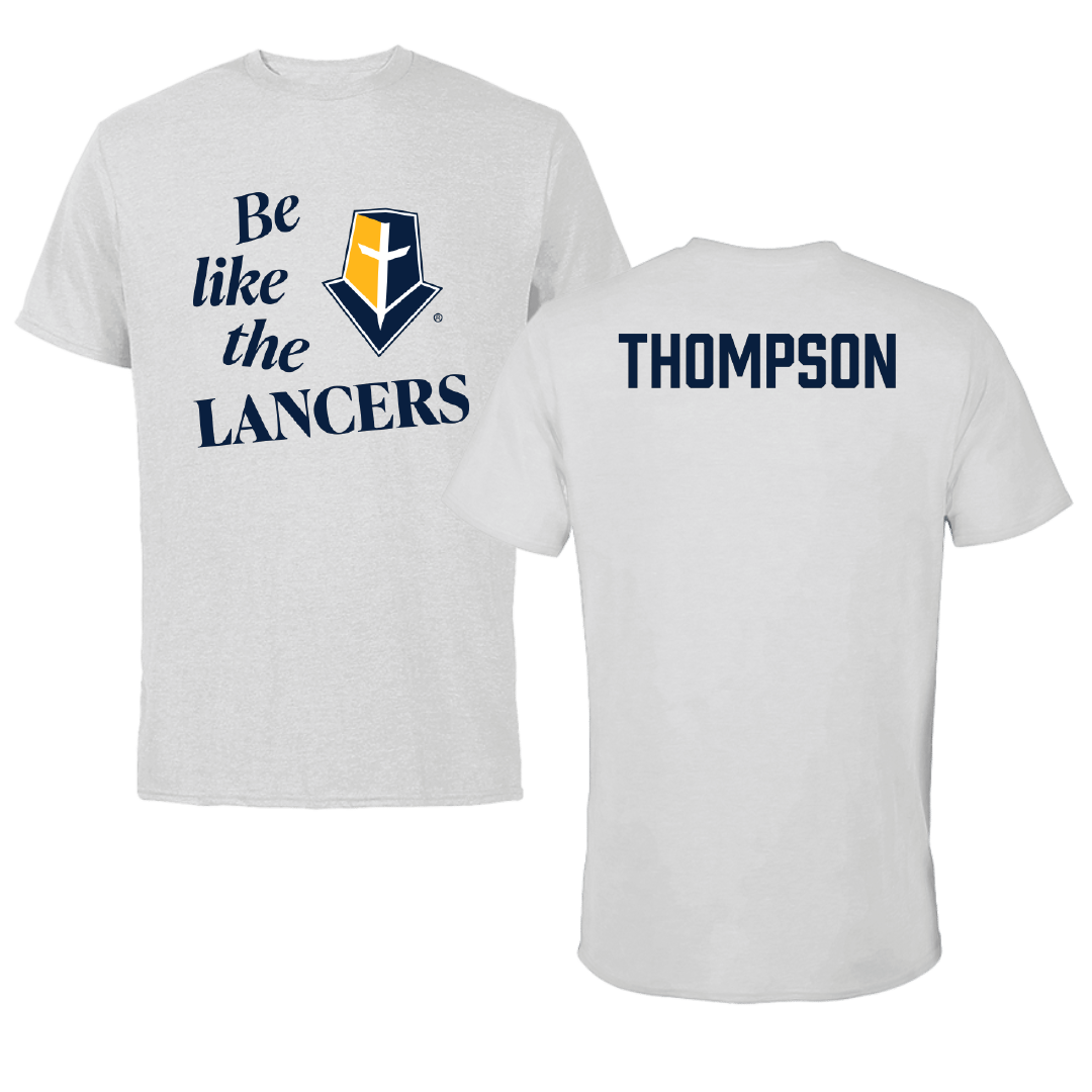 Mount Marty University TF and XC Light Gray Be Like Us Tee - Enola Thompson