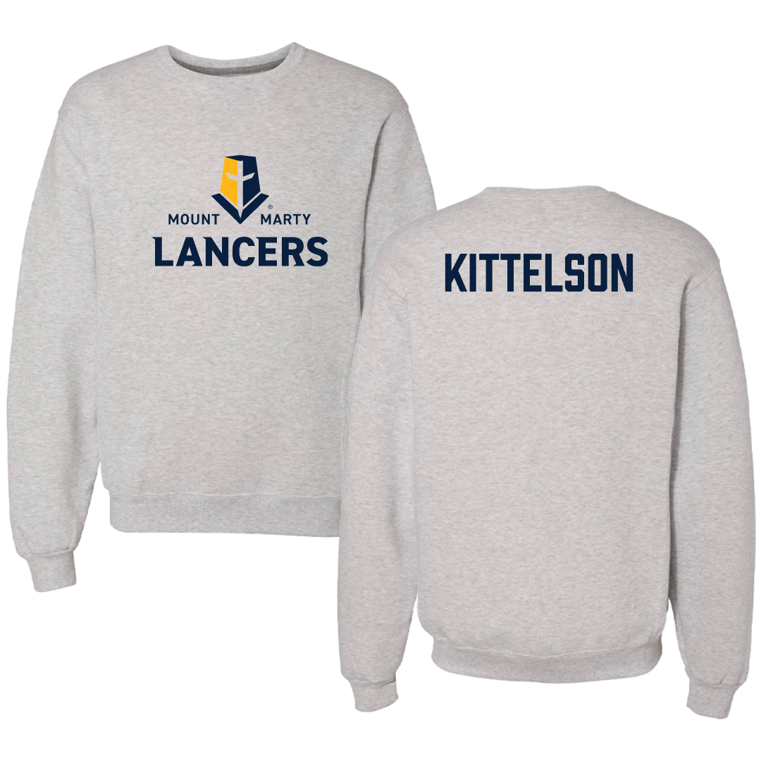 Mount Marty University Golf Light Gray Crewneck - Kamri Kittelson