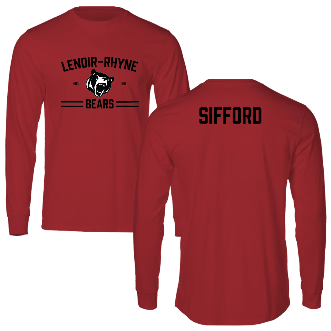 Lenoir-Rhyne University TF and XC Canvas Red General Long Sleeve - Jacob Sifford