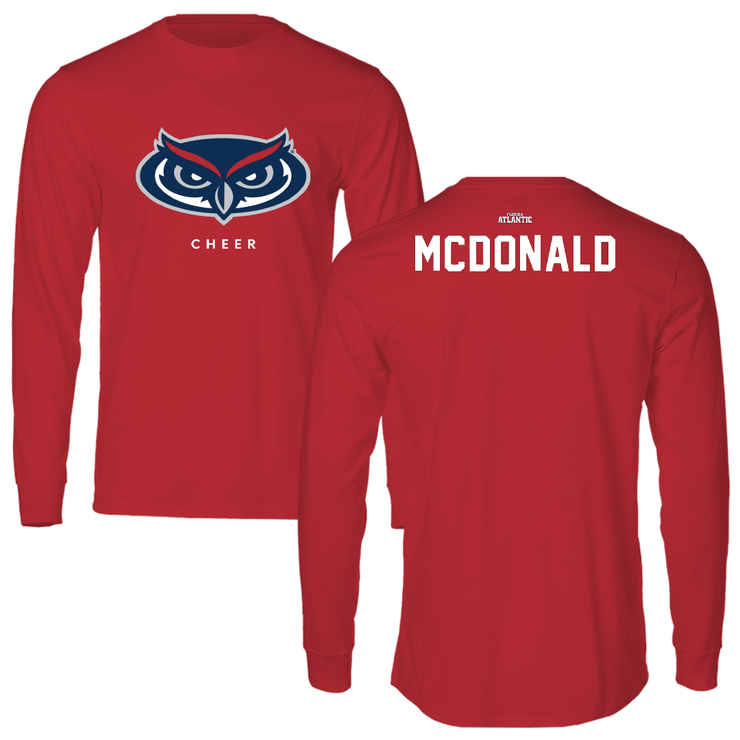 Florida Atlantic University Cheer Red Performance Long Sleeve - Maddie McDonald