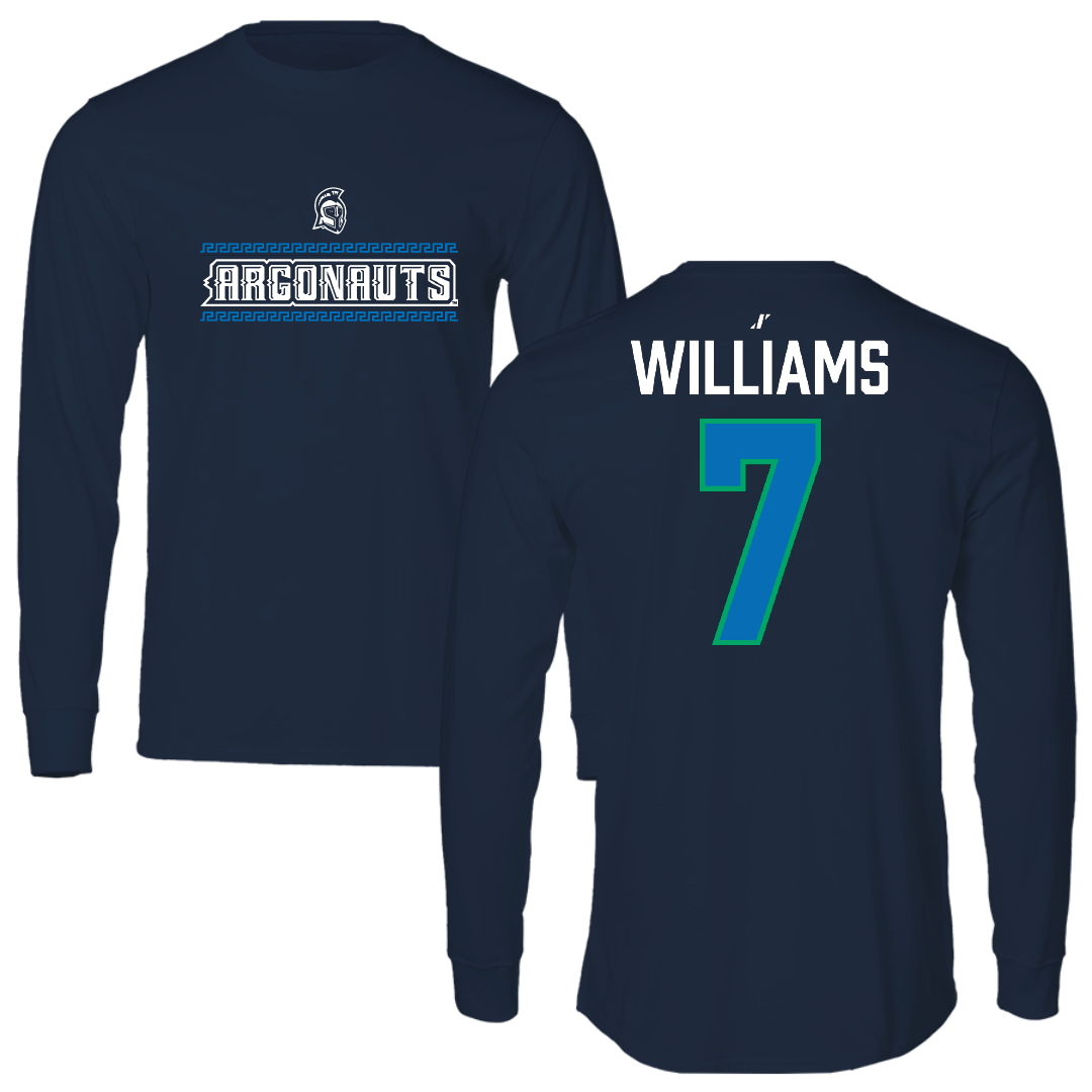University of West Florida Football Navy General Long Sleeve - #7 Justice Williams