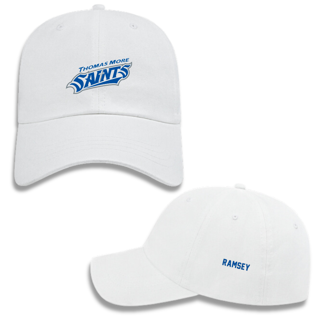 Thomas More University Football White Hat - Jaxon Ramsey