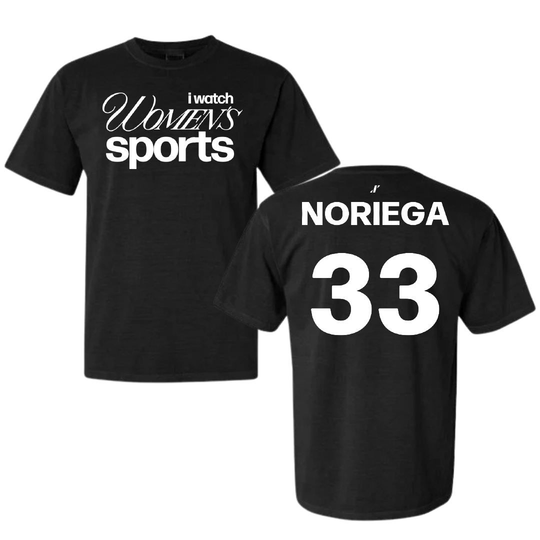 Softball Black WHM Comfort Colors Tee - #33 Alyssa Noriega