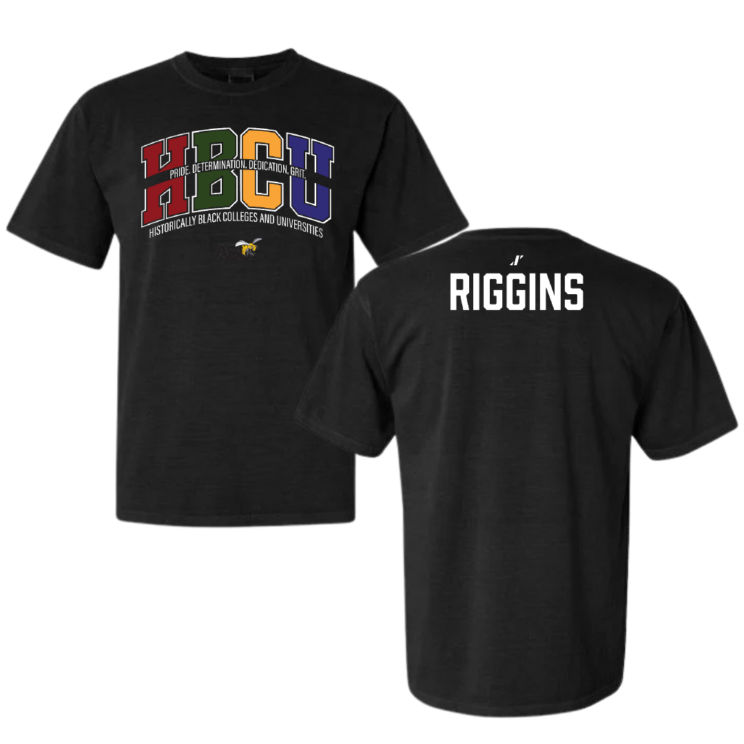 Alabama State University TF and XC Black HBCU Comfort Colors Tee - Isaiah Riggins