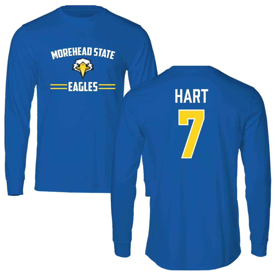 Morehead State University Baseball Blue General Long Sleeve - #7 Jaden Hart