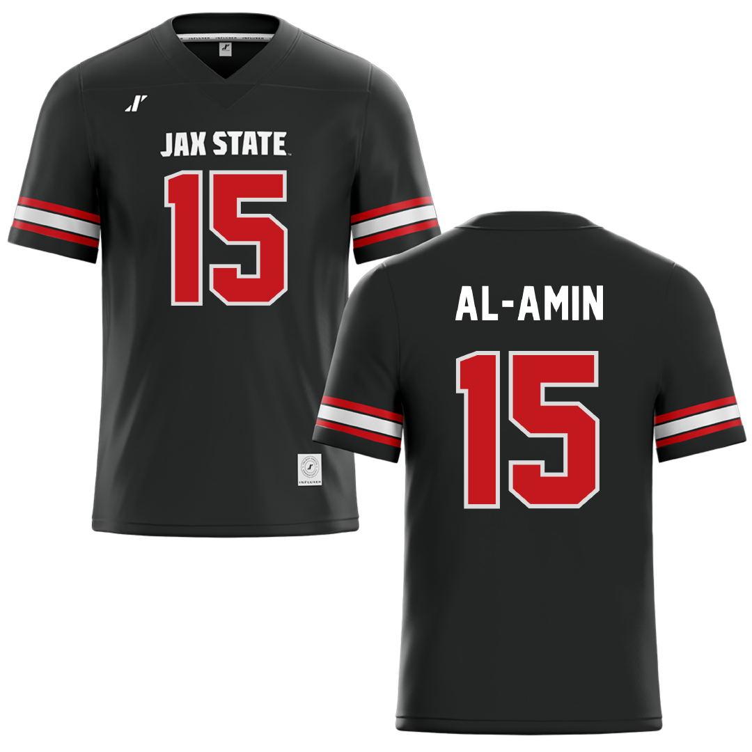 Jacksonville State University Black Football Jersey - #15 Jibreel Al-Amin