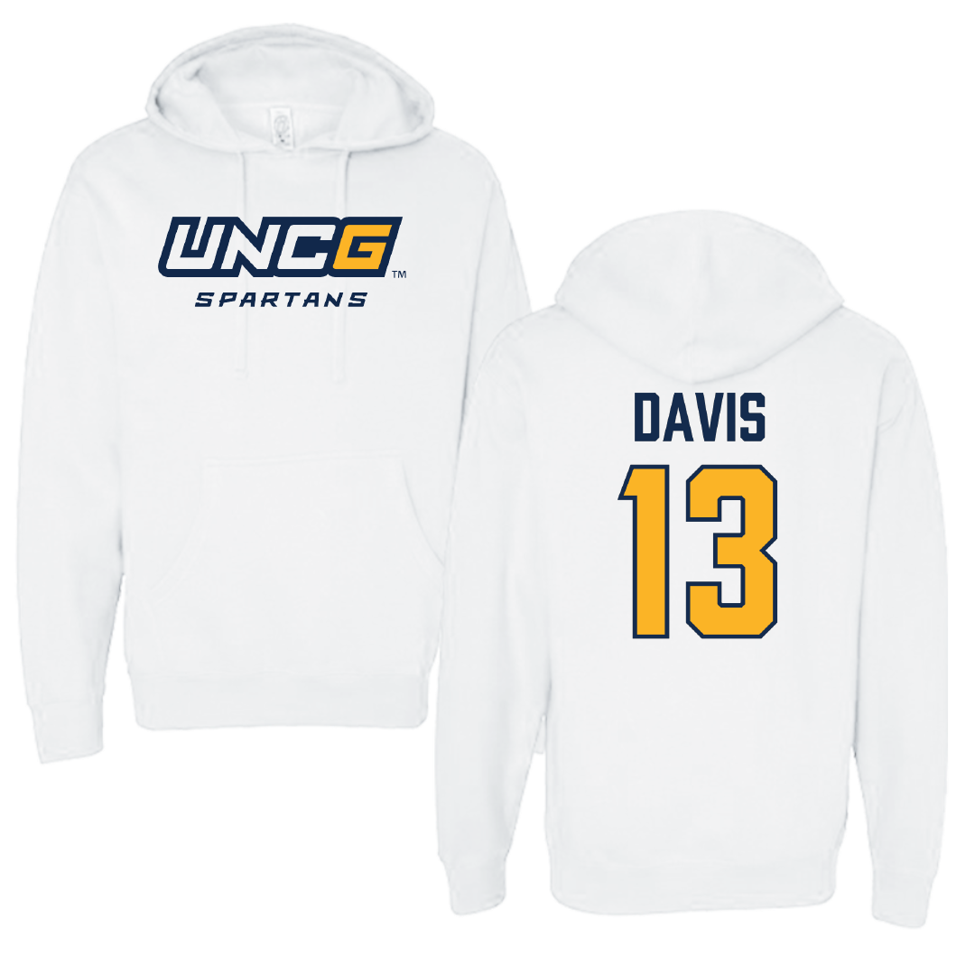 UNC Greensboro Basketball (W) White Hoodie - #13 Joelle Davis