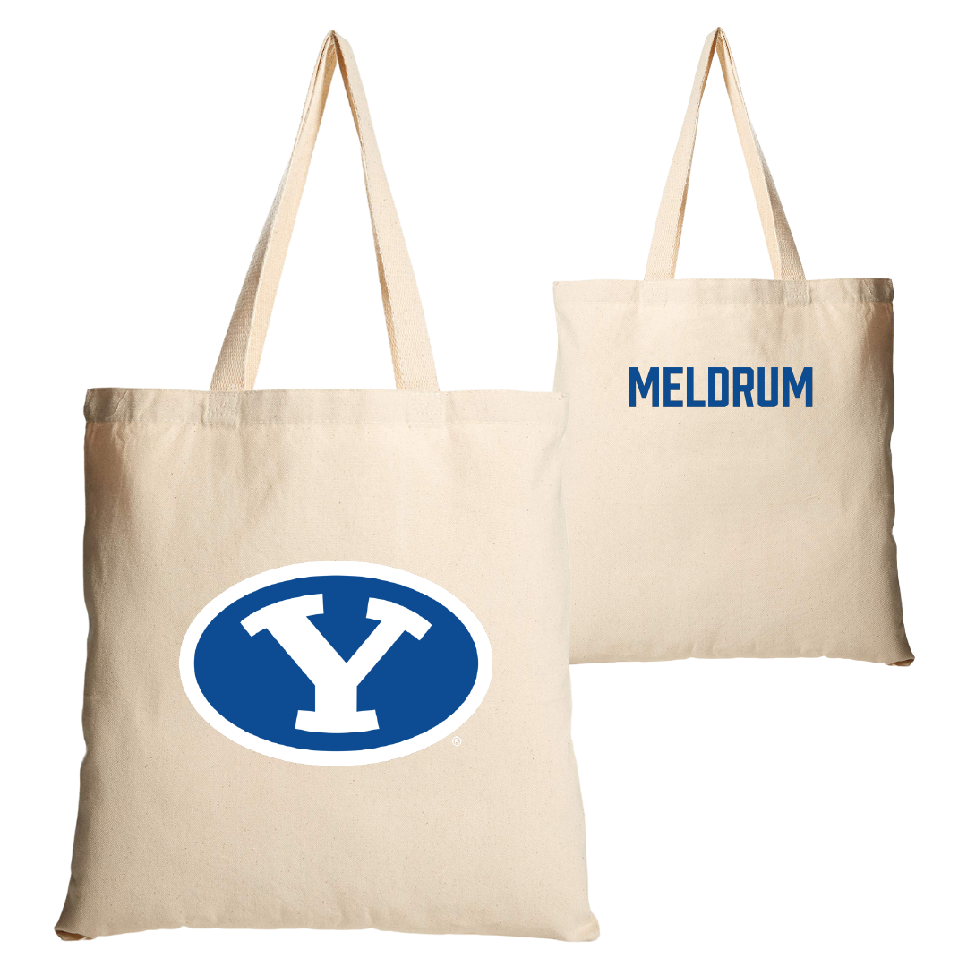 Brigham Young University TF and XC Tan Canvas Tote Bag - Addie Meldrum