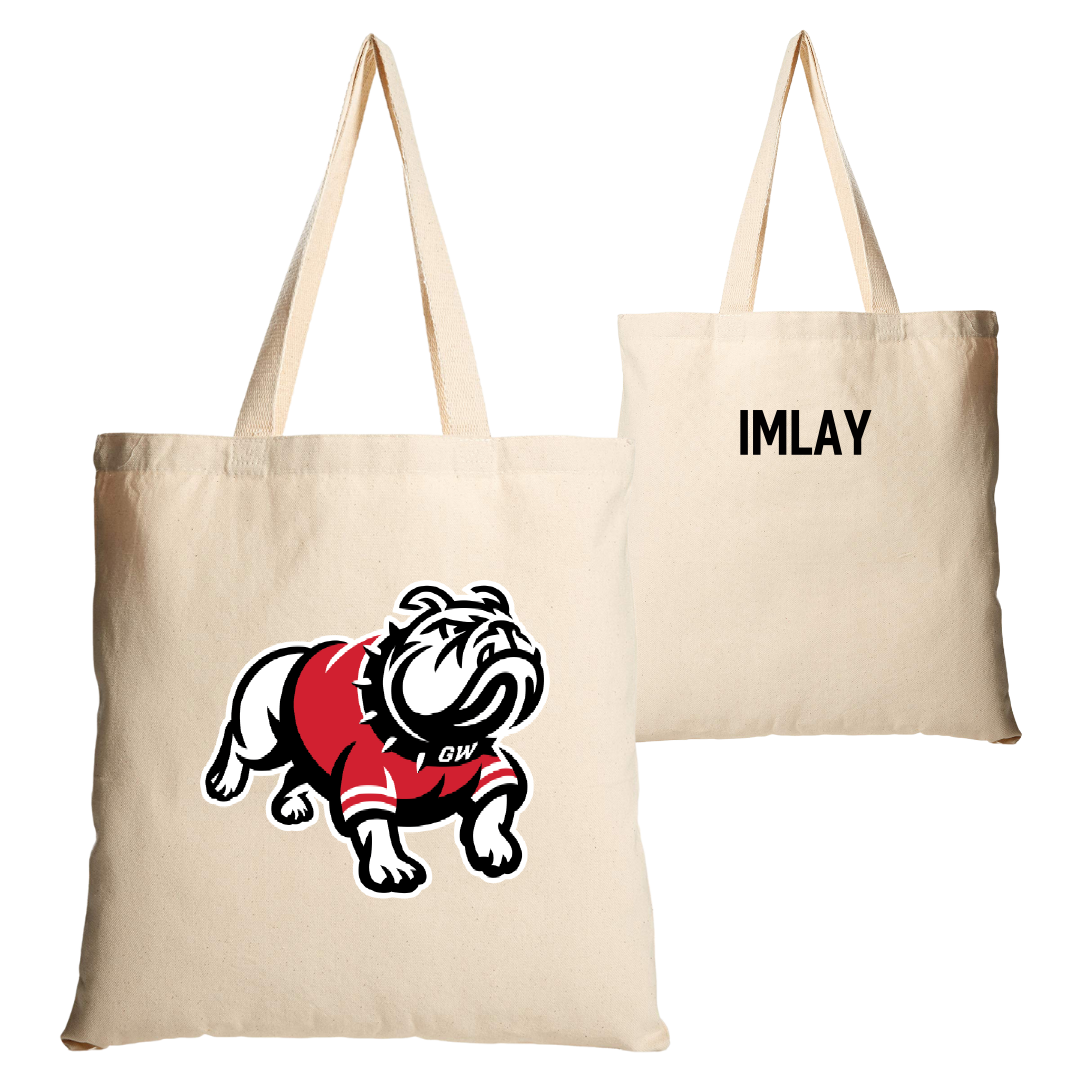 Gardner-Webb University TF and XC Tan Canvas Tote Bag - Maverick Imlay