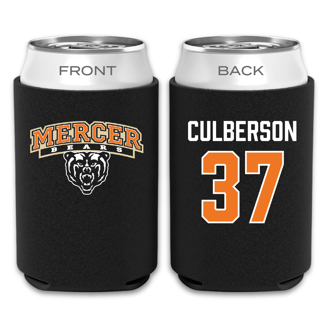 Mercer University Baseball Black Can Cooler - #37 Cooper Culberson