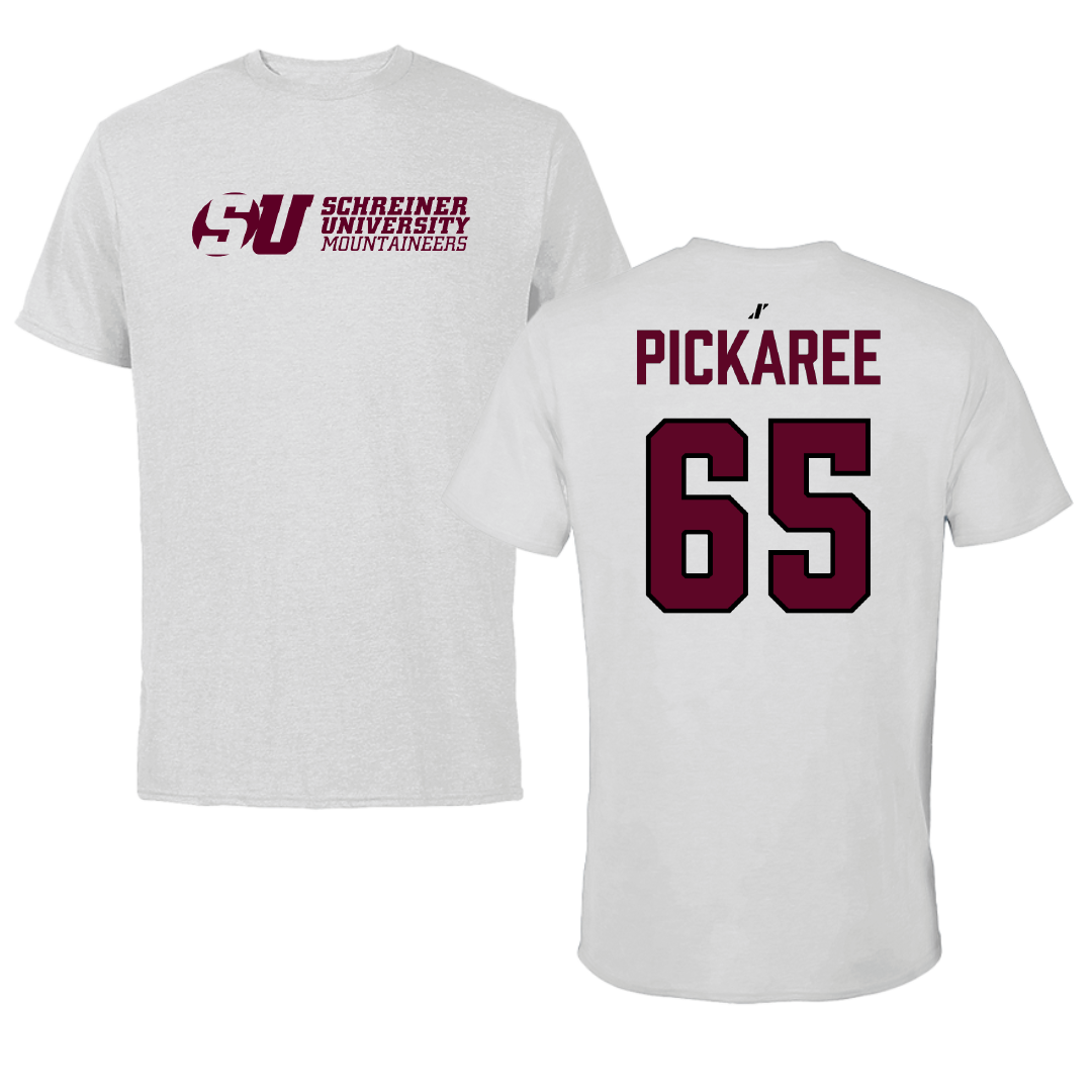 Schreiner University Baseball Light Gray Performance Tee - #65 Jaedyn Pickaree