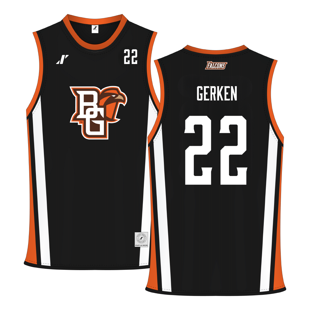 Bowling Green State University Black Basketball Jersey - #22 Lauren Gerken