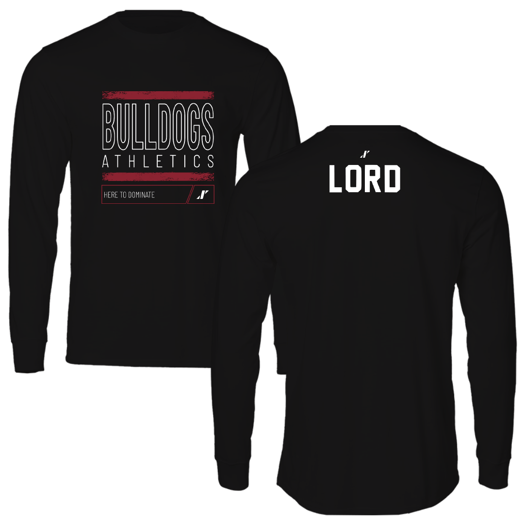 Dean College Golf Black Dominate Performance Long Sleeve - Adison Lord