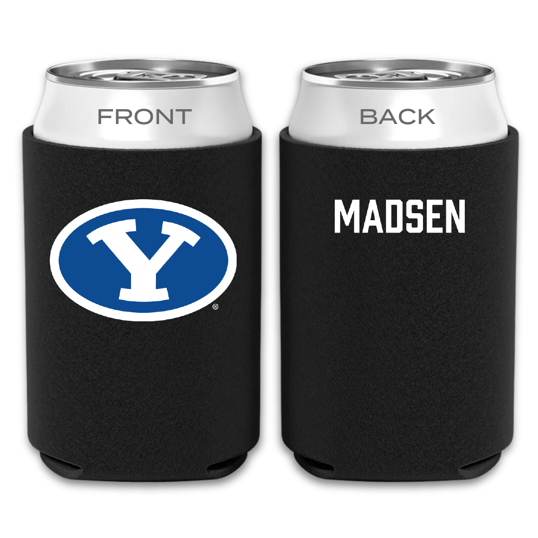 Brigham Young University Swimming & Diving Black Can Cooler - Fletcher Madsen