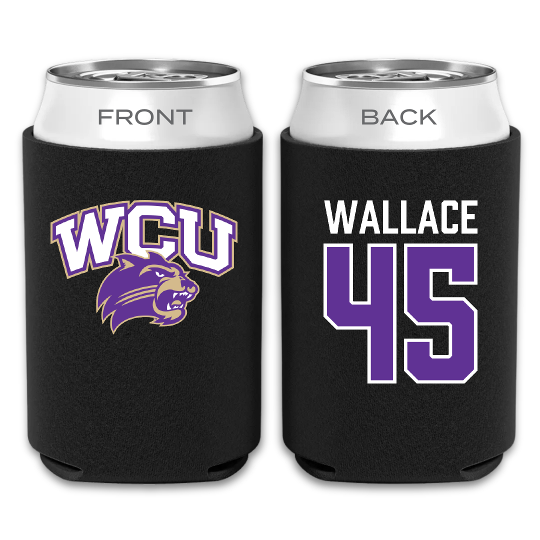 Western Carolina University Football Black Can Cooler - #45 Justin Wallace