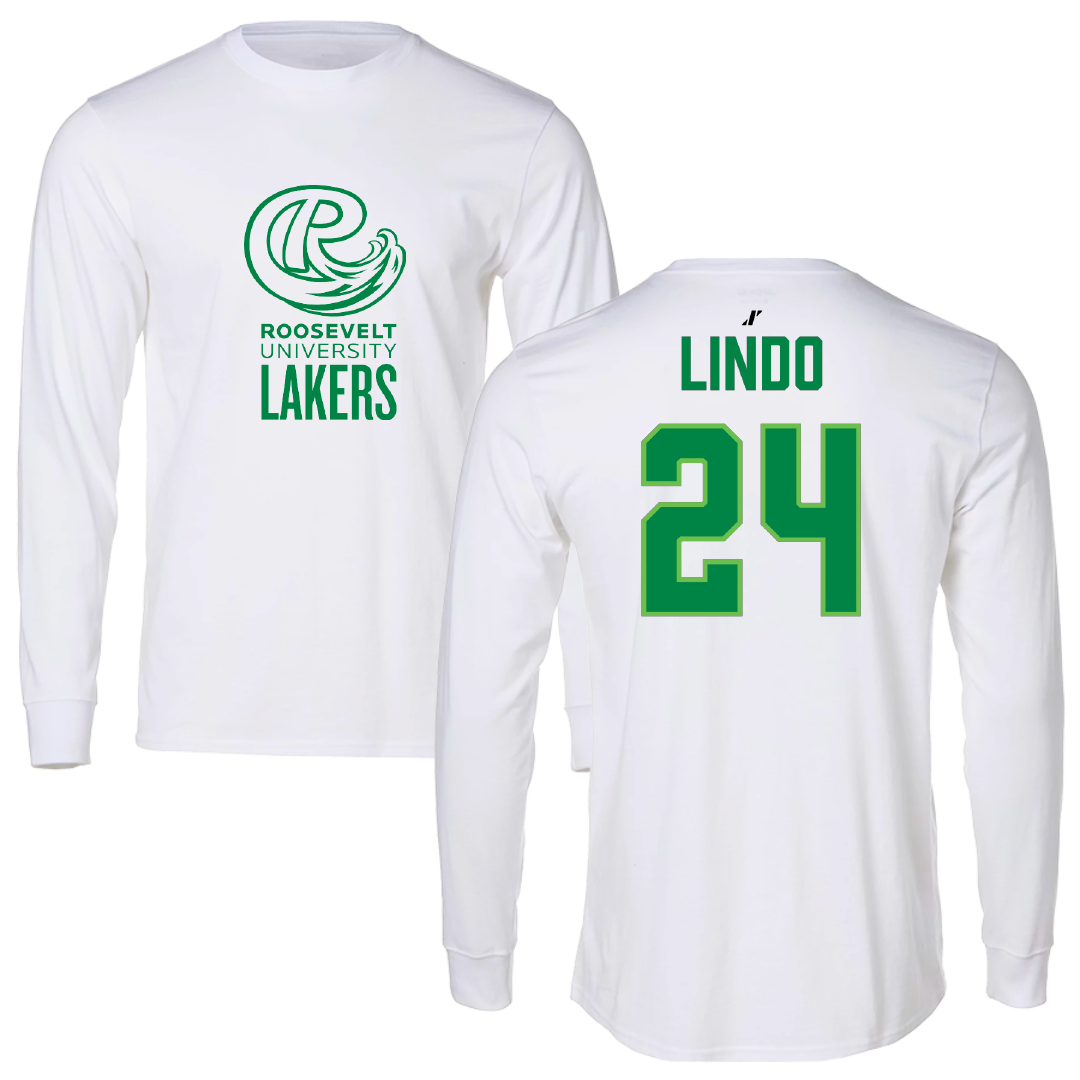 Roosevelt University Basketball White Long Sleeve - #24 Isabel Lindo