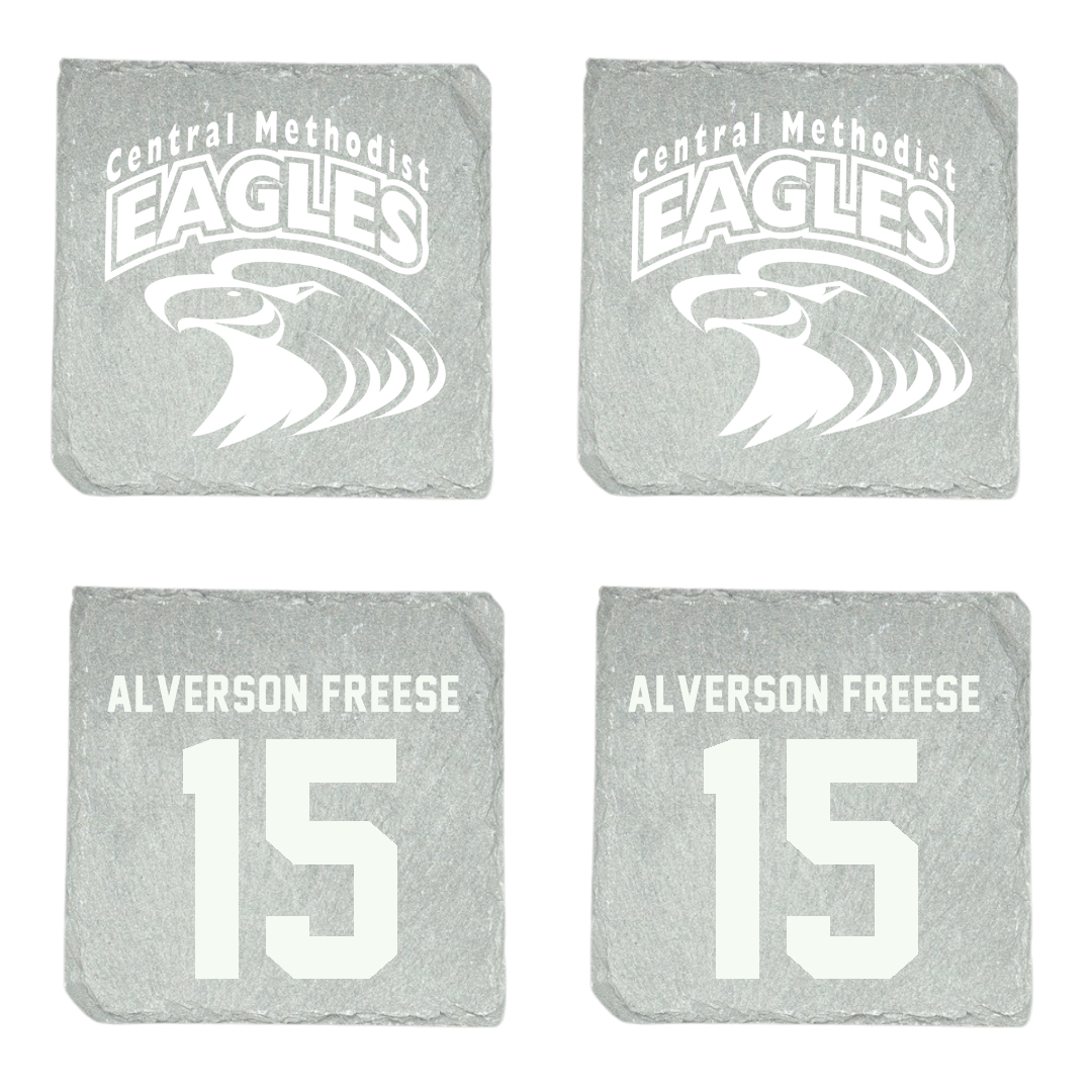 Central Methodist University Volleyball Stone Coaster (4 Pack)  - #15 Jessica Alverson Freese