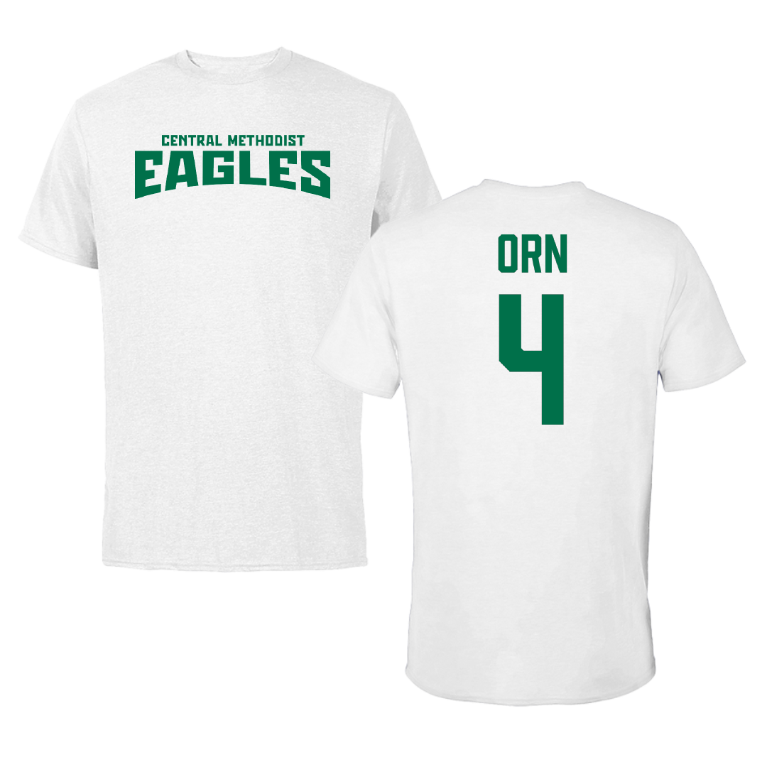 Central Methodist University Volleyball White Classic Tee - #4 Taryn Orn