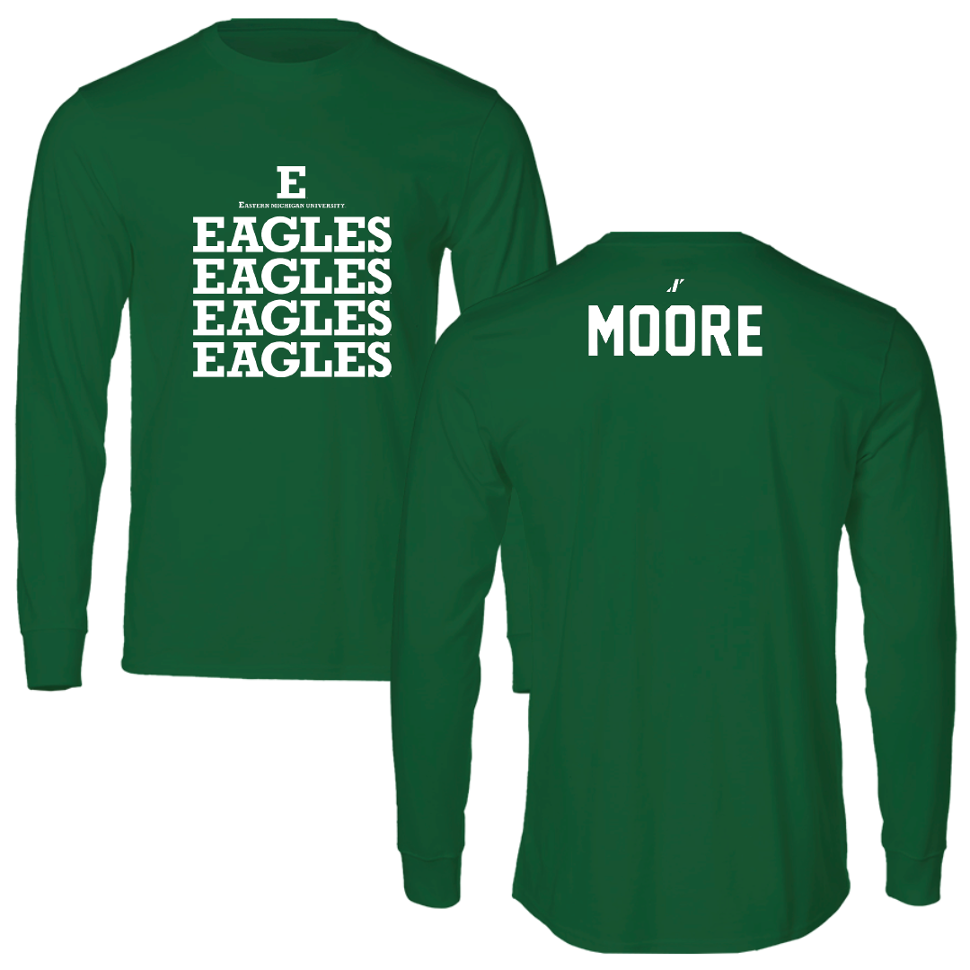 Eastern Michigan University Rowing Green General Performance Long Sleeve - Campbell Moore