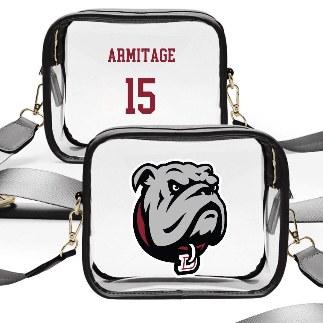 Dean College Volleyball (M) Black Clear Stadium Bag - #15 Hunter Armitage
