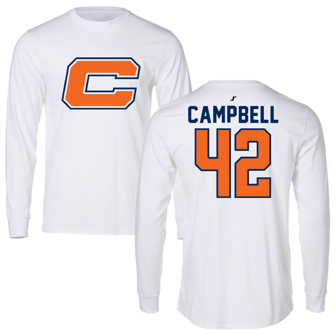 Carroll University Football White Long Sleeve - #42 Will Campbell