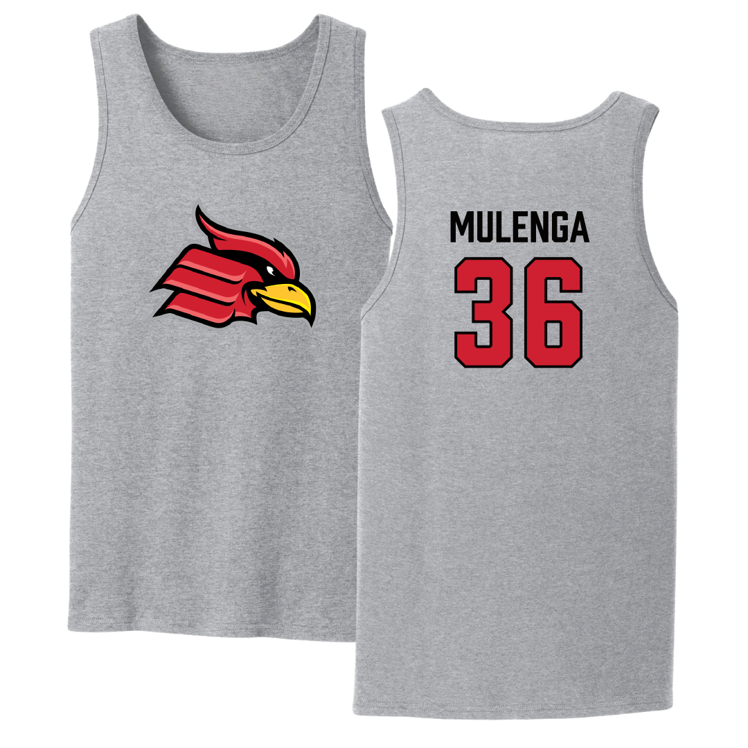 Wheeling University Soccer (M) Sport Gray Tank Top - #36 Mapalo Mulenga
